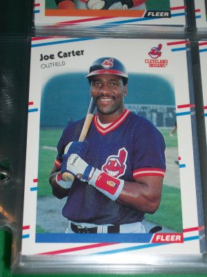Joe Carter 88 Fleer baseball card