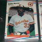 Eddie Murray 88 fleer baseball card