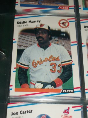 Eddie Murray 88 fleer baseball card