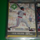 Cecil Fielder 1991 Fleer Ultra baseball card- Great Performances card