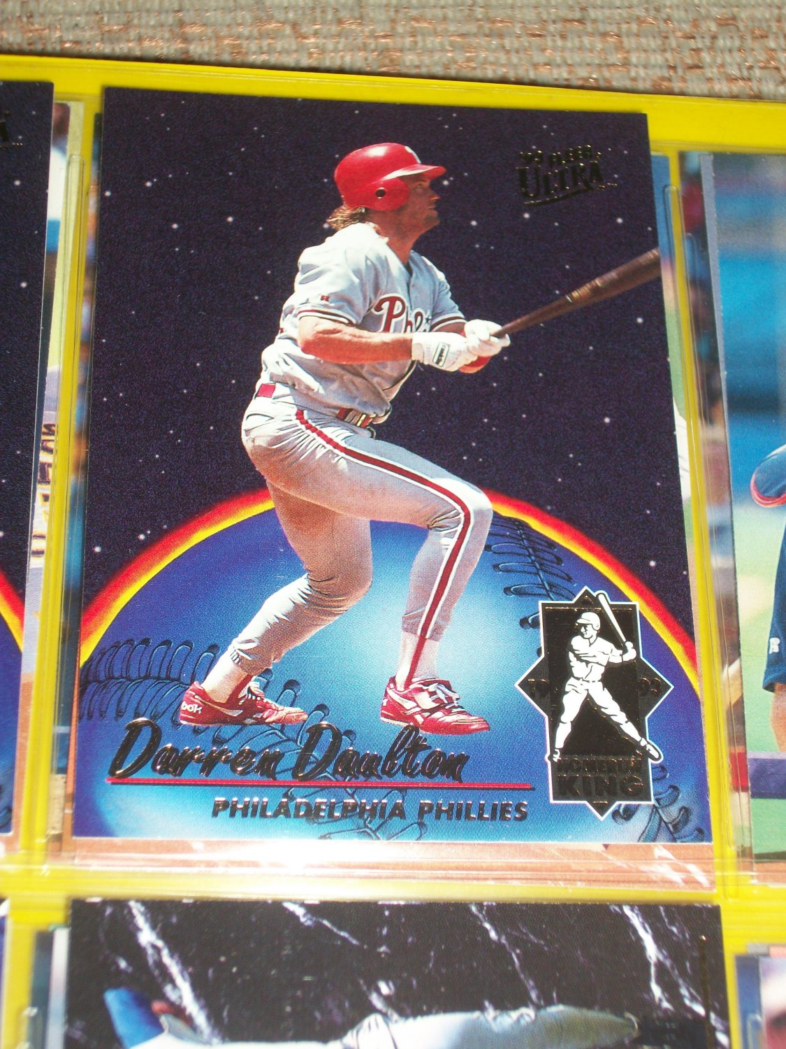Darren Daulton 93 fleer ultra "Home Run King" Baseball Card