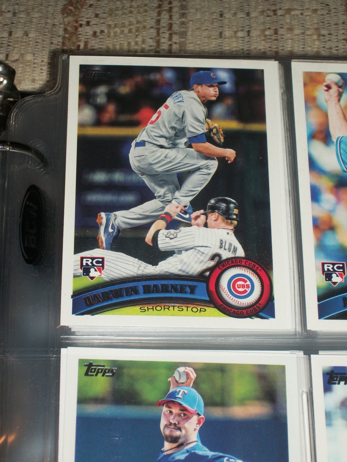 Darwin Barney 2011 Topps Baseball Card Rookie Card