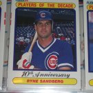 Ryne Sandberg 1990 Fleer Baseball card- "Players of the Decade"