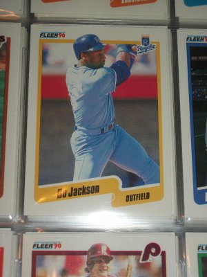 Bo Jackson 1990 Fleer baseball card