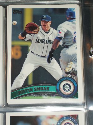 Justin Smoak 2011 Topps baseball card