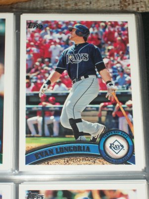 Evan Longoria 2011 Topps baseball card