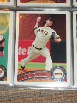 Tim Lincecum 2011 Topps baseball card