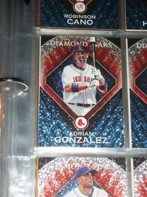 Adrian Gonzalez 2011 Topps "Diamond Stars" Baseball Card