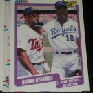 1990 Fleer Kirby Puckett/Bo Jackson "Human Dynamos" Baseball Card