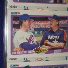 Fleer 1990 Super Star Special- "300 Strikeout Club" Nolan Ryan+Mike Scott baseball card