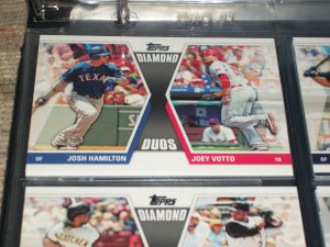 2011 Topps "Diamond Duos" Hamilton+Votto baseball card