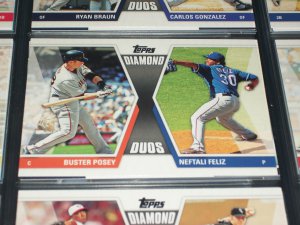 2011 Topps "Diamond Duos" Posey+Feliz baseball card