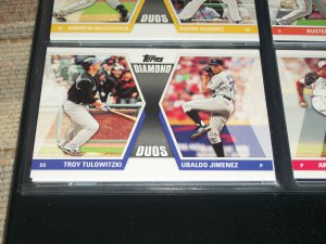 2011 Topps "Diamond Duos" Tulowitzki+Jiminez basball card