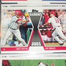 2011 Topps "Diamond Duos" Joey Votto/Jay Bruce baseball card