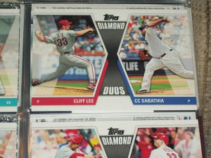 2011 Topps "Diamond Duos" Cliff Lee/C.C. Sabathia baseball card