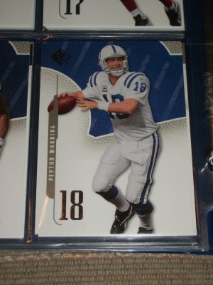 Peyton Manning 2008 UD SP football card