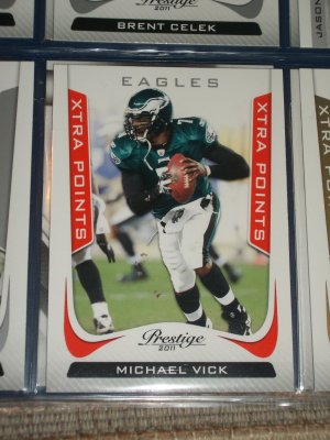Michael Vick 2011 Panini Prestige RARE "Xtrea Points" INSERT football card