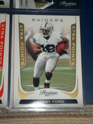 Jacoby Ford 2011 Panini Prestige RARE LE INSERT "Xtra Points" Football card