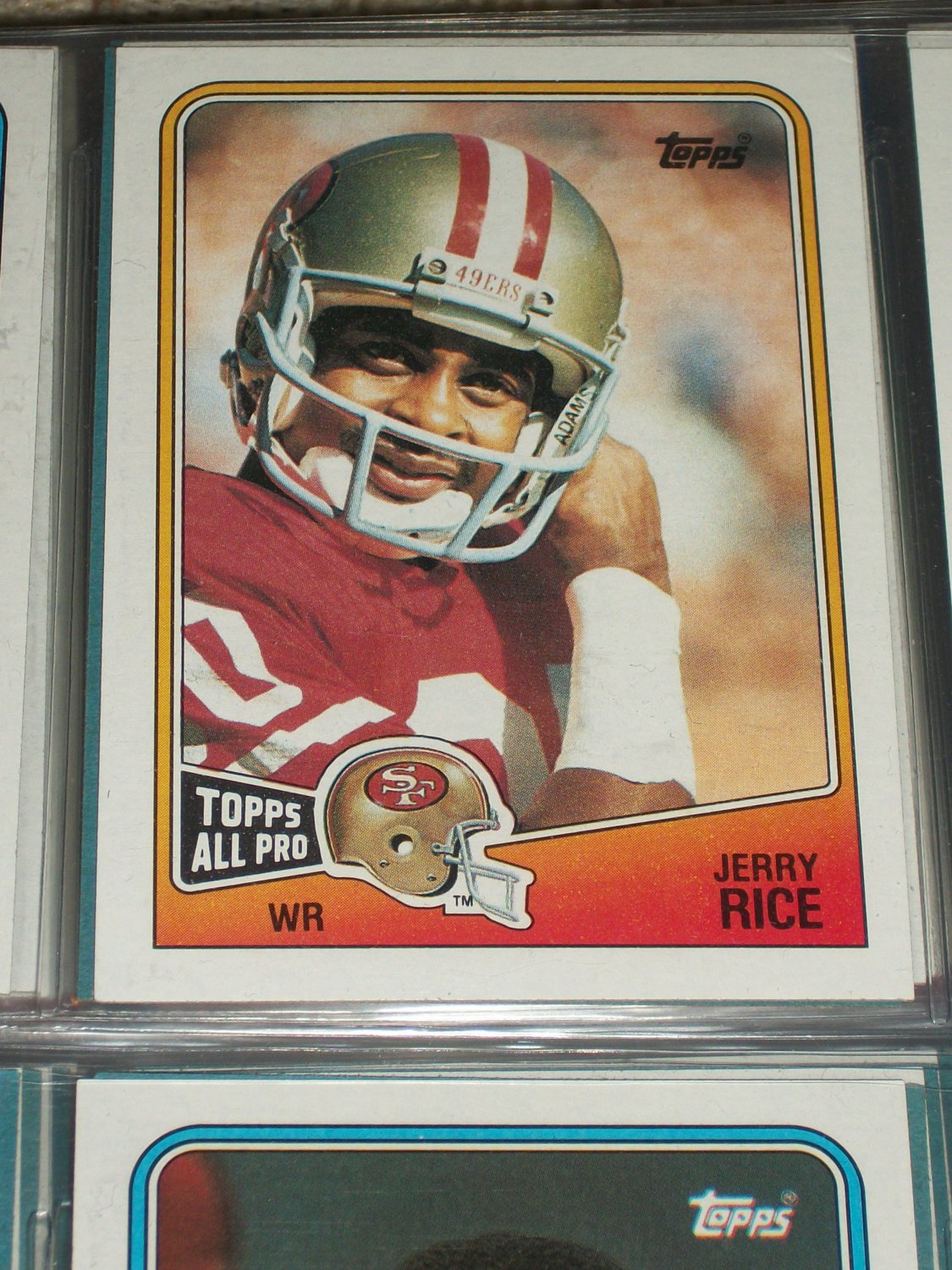 Jerry Rice RARE 1988 "Topps AllPro" Football Card