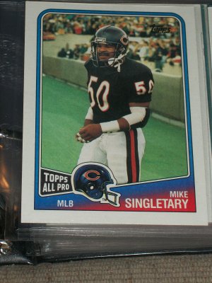 Mike Singletary 1988 "Topps All-Pro" football card