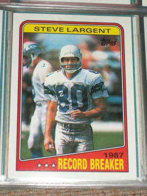 Steve Largent RARE 1988 Topps "Record Breakers" football card