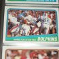 1988 Topps Miami Dolphins Team football card- Featuring "Dan Marino play action pass'