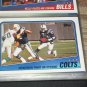 1988 Topps Baltimore Colts Team football card- "Dickerson finds an opening"