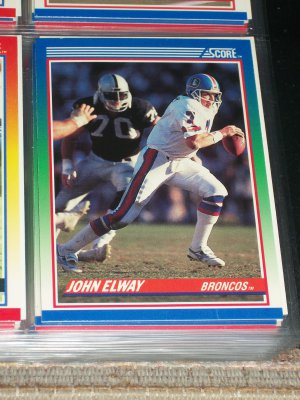 John Elway 1990 Score Football Card