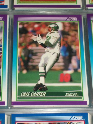 Chris Carter 1990 Score Football Card