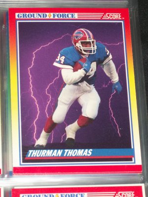 Thurman Thomas RARE 1990 Score "Ground Force" football card