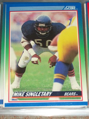 Mike Singletary 1990 Score Football Card