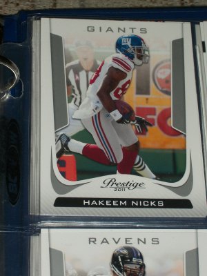 Hakeem Nicks 2011 Panini Prestige Football Card