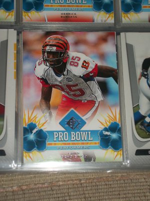 Chad Ochocinco 2008 UD SP "Pro Bowl Performers" football card