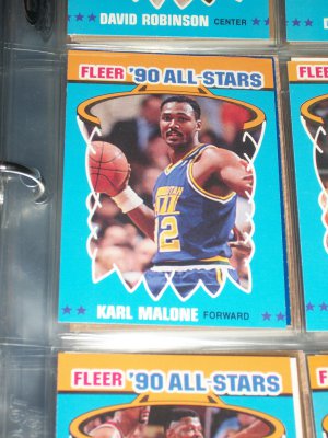 Karl Malone 1990 Fleer All Star Basketball Card
