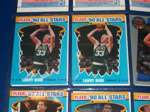 LARRY Bird 1990 Fleer All-Star Basketball Card