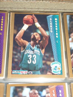 Alonzo Mourning 92-93 Fleer Basketball Card