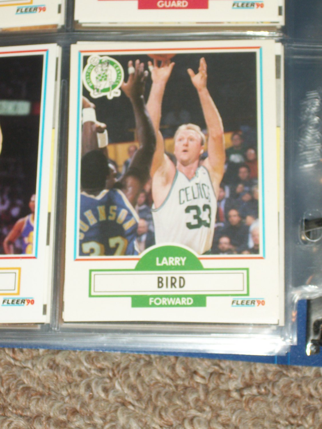 Larry Bird 1990 Fleer Basketball Card