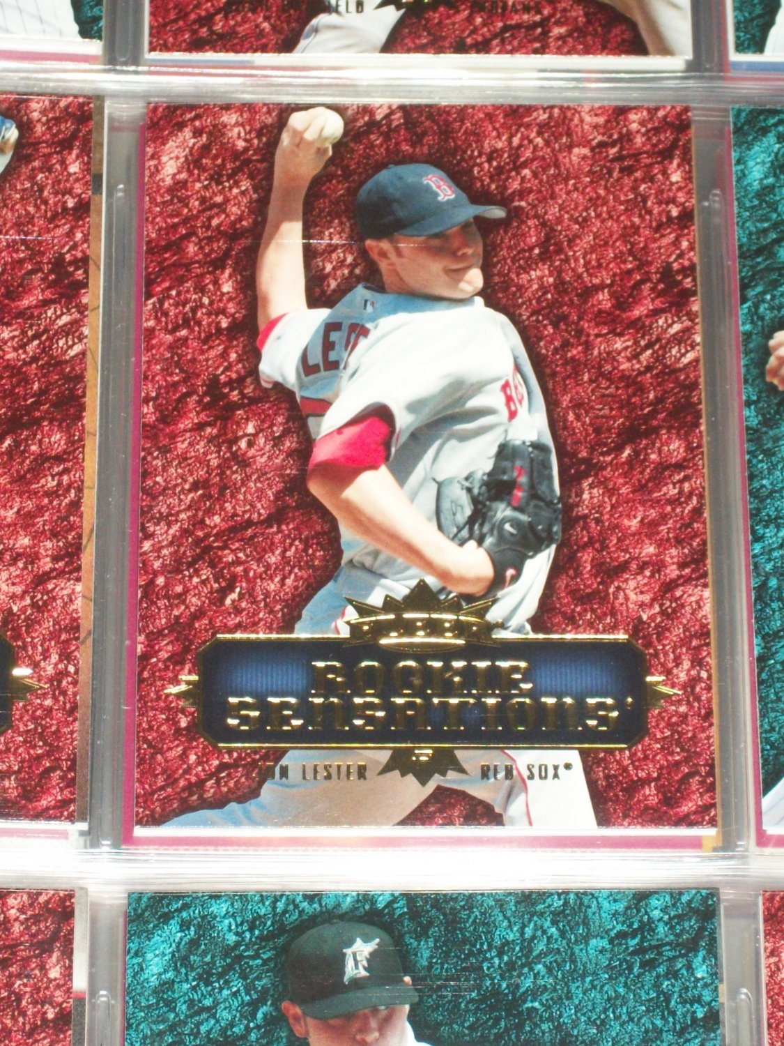 Jon Lester 2007 Fleer "Rookie Sensations" Baseball Card