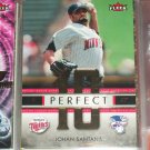Johan Santana 2007 RARE Fleer "Perfect 10" Insert Baseball Card