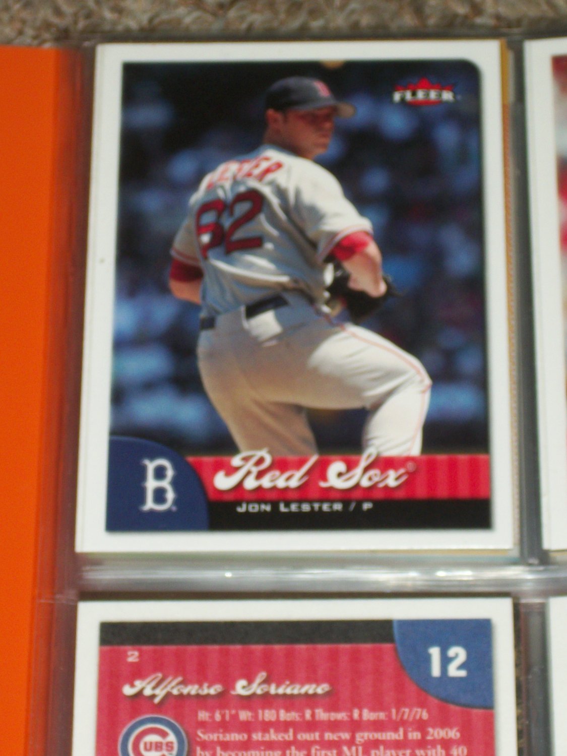 Jon Lester 2007 Fleer Baseball Card