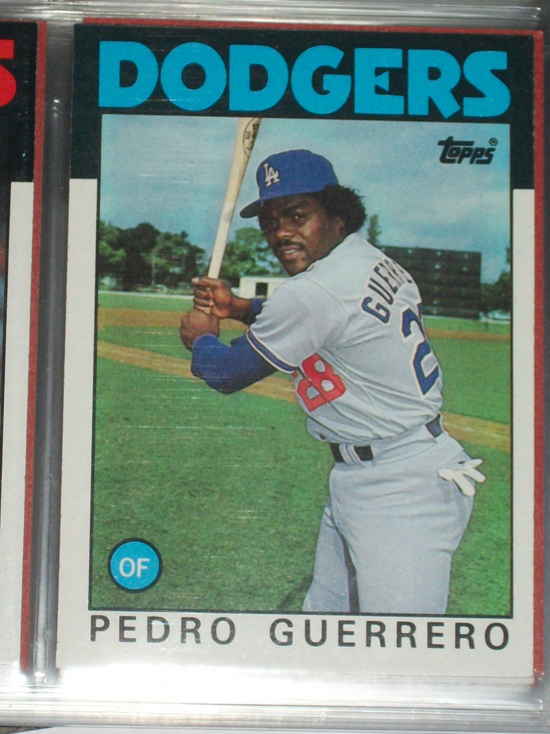 Pedro Guerrero 1986 Topps Baseball Card
