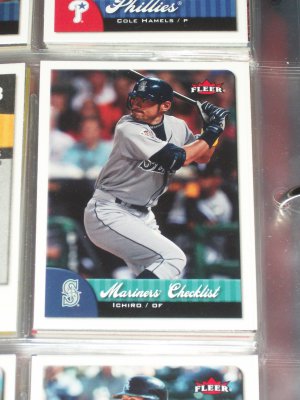 2007 Fleer Mariners Checklist- Ichiro Baseball Card