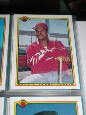 Barry Larkin 1990 Bowman Baseball Card