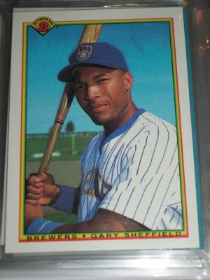 Gary Sheffield 1990 Bowman baseball card