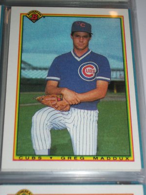 Greg Maddux 1990 Bowman Baseball Card