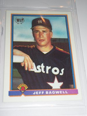 RARE Jeff bagwell 1991 Bowman MVP insert baseball card