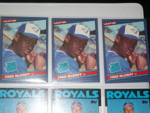 Fred McGriff 1986 Leaf- Rated Rookie Baseball Card
