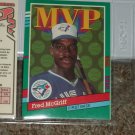 Fred McGriff 1991 Donruss MVP Insert Baseball Card