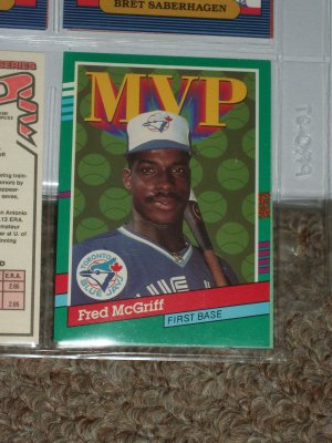 Fred McGriff 1991 Donruss MVP Insert Baseball Card