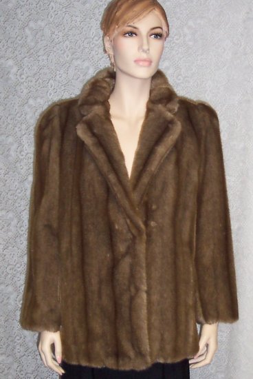 Hillmoor New York Faux Fur Coat Size 12 140-1 Once Is Never Enough
